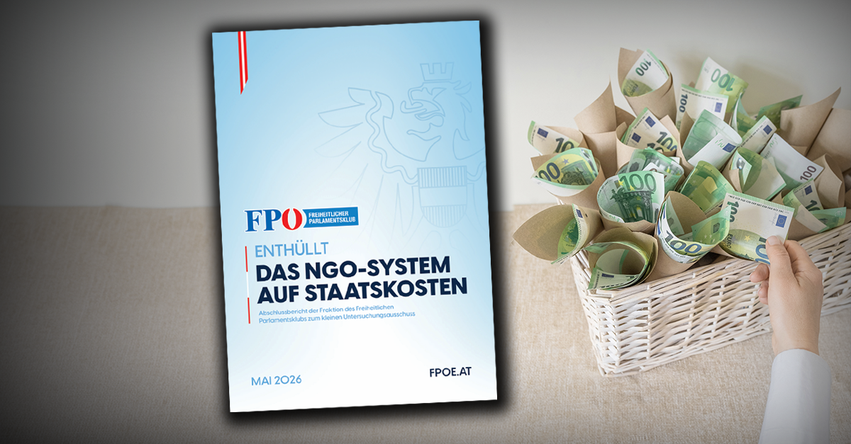 7,7 Milliarden Euro: FPÖ deckt NGO-System auf Steuerzahlerkosten auf!