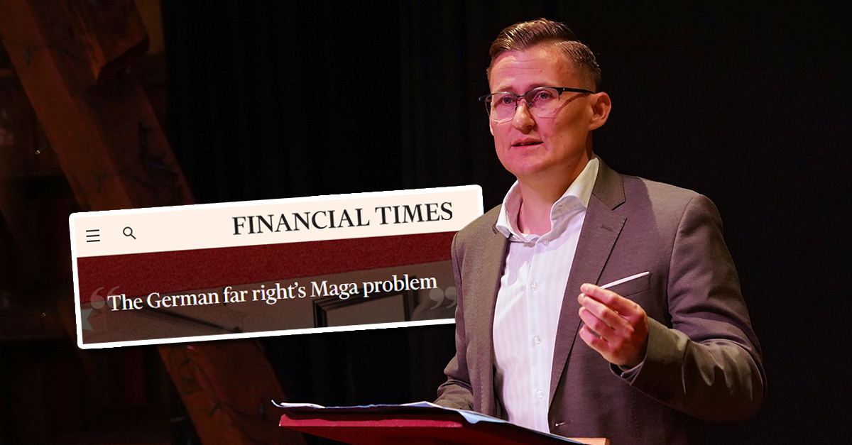 Benedikt Kaiser warnt in „Financial Times“ vor zu großer Trump-Nähe