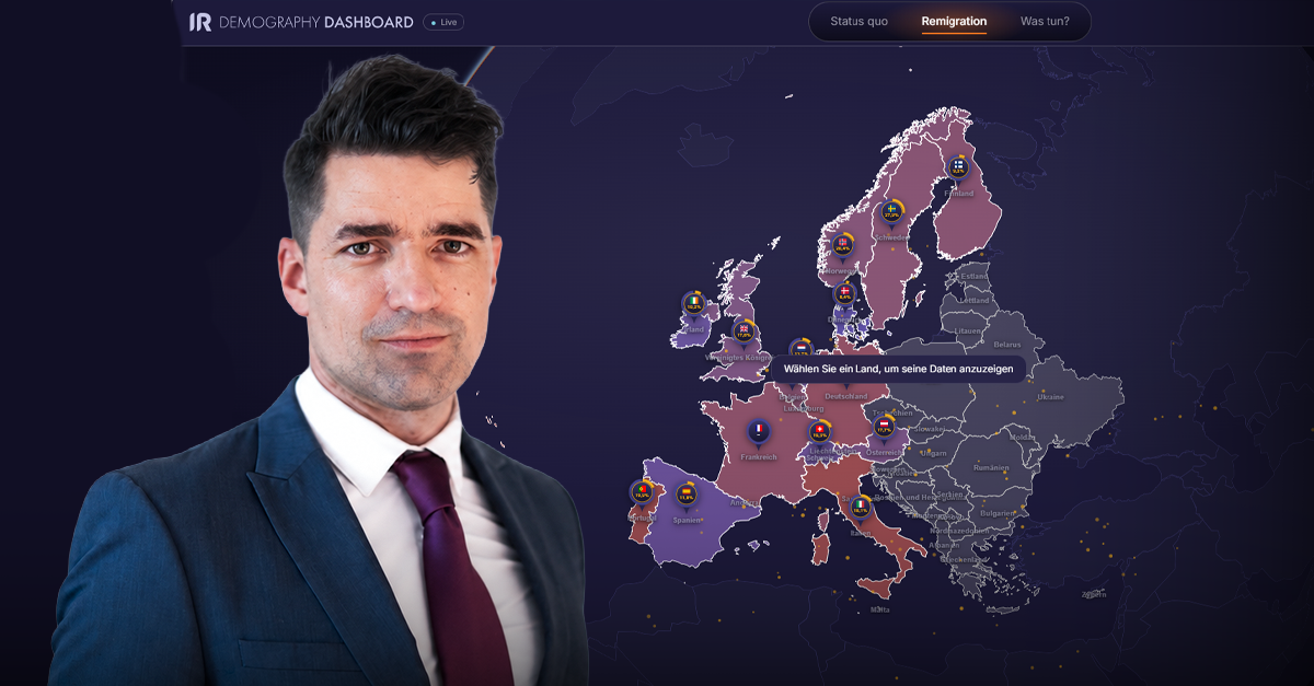 Interaktives Dashboard zeigt Bevölkerungsentwicklung in 15 europäischen Ländern